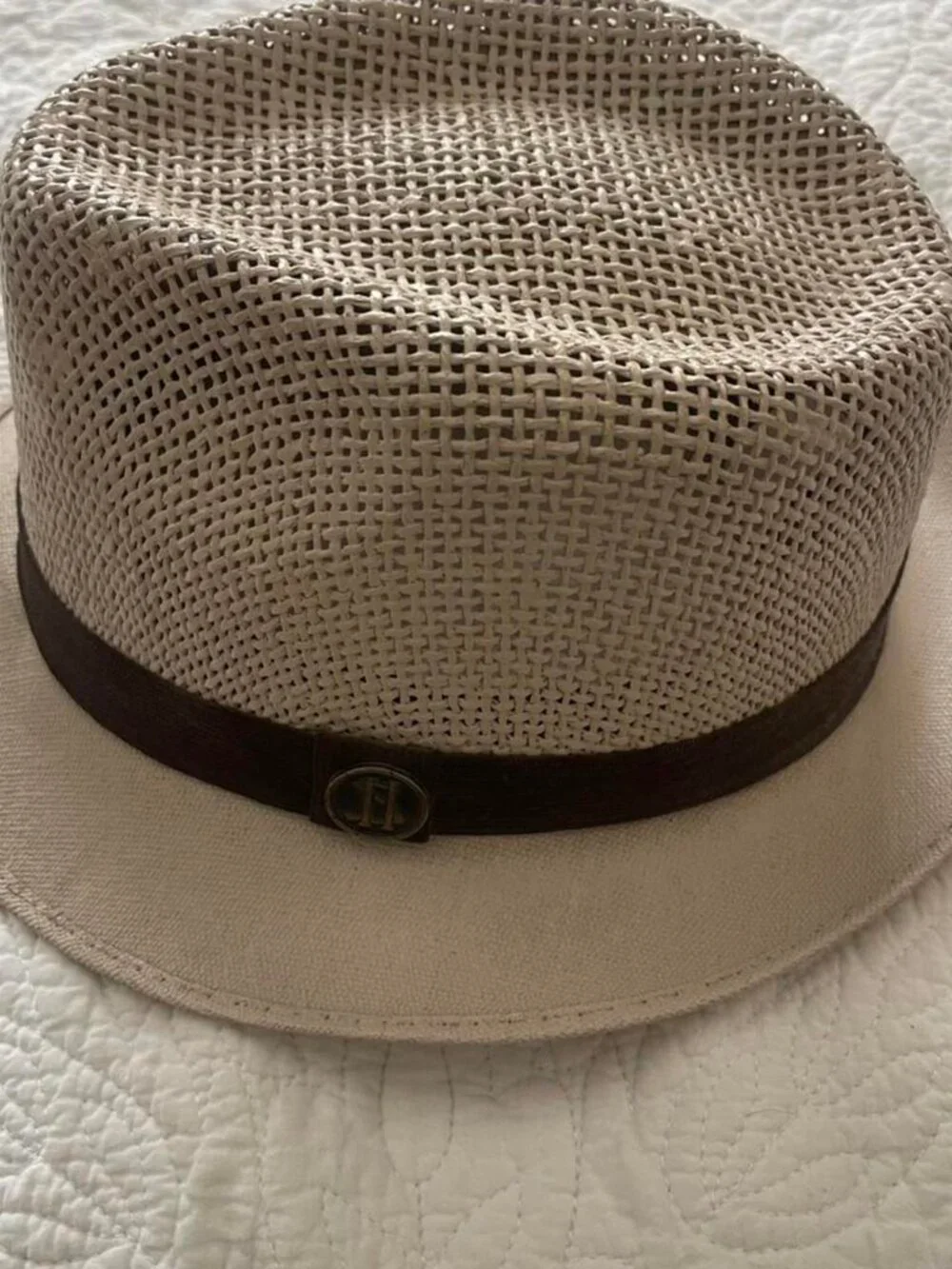 Kids Som-Her Cream Panama Hat with Black Band - Beige / Kids